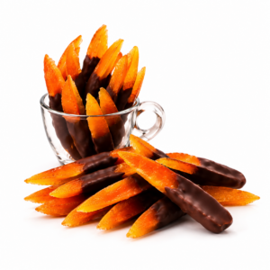 Frutta ricoperta di cioccolato