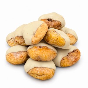 Fichi ricoperti di cioccolato bianco